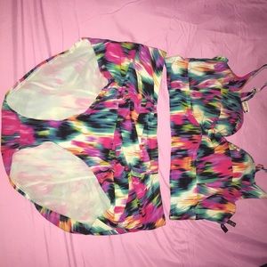 rainbow color swimsuit